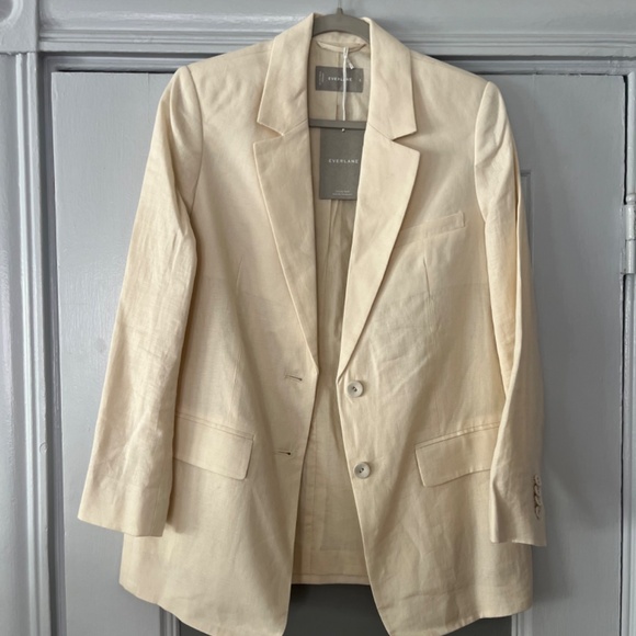 Never worn Everlane linen longline blazer, size 2 - Picture 4 of 7